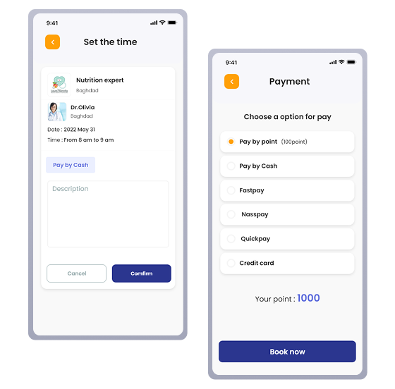 Booking confirmation screen &mdash; Patient app, confirmation flow