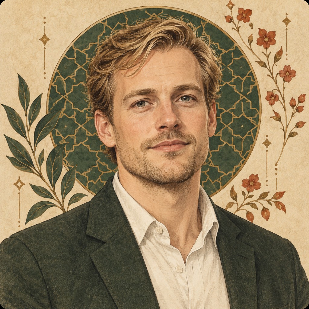 Illustrated portrait of the concept tester based in the Netherlands
